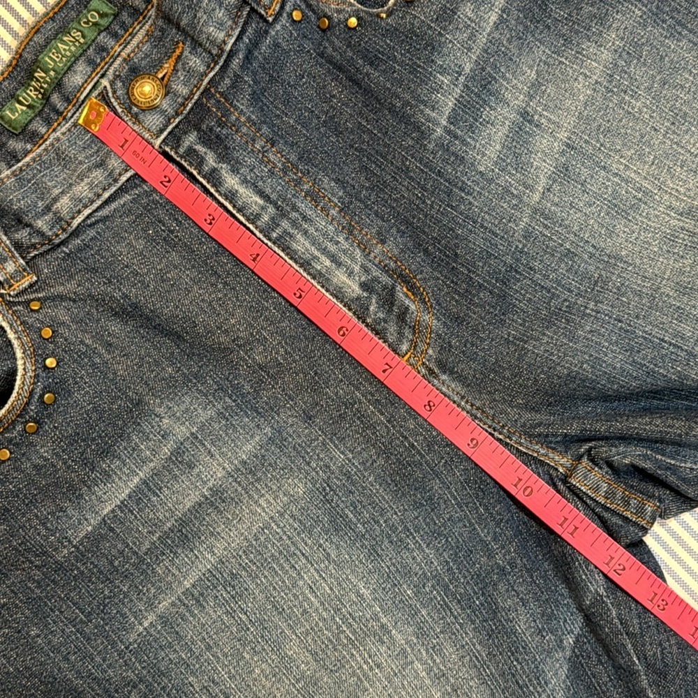 ❌SOLD❌Ralph Lauren Size 8 Women’s Boot Cut Studded Jeans - Picture 10 of 11